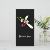 Ivoren Orchideeën Bedankkaart (Staand voorkant)