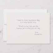 Ivoren Pioen Rozen  Wil jij mijn bloemenmeisje zij Kaart (Achterkant)