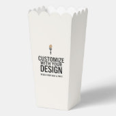 Ivoren Trouw Aangepaste Gepersonaliseerde Popcorn Bedankdoosjes (Achterkant)