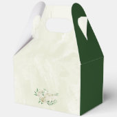 Ivoren witte bloemen bruiloft bedankdoosjes (Achterkant)