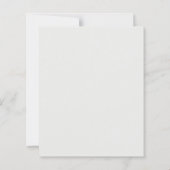 Ivoren witte rozen saliegroene trouwuitnodiging (Achterkant)