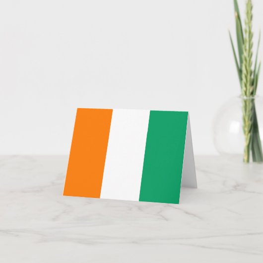 Ivorense vlag Notitiekaart (Voorkant)