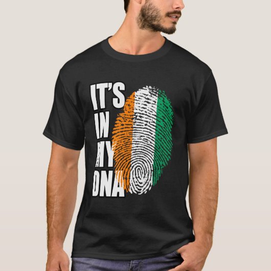 Ivoriaans erfgoed DNA-vlag T-shirt (Voorkant)