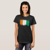 Ivoriaanse vlag Ivoorkust 2 T-shirt (Voorkant volledig)