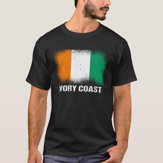 Ivoriaanse vlag Ivoorkust T-shirt (Voorkant)
