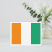 Ivoriaanse vlag, vlag van Ivoorkust Briefkaart (Staand voorkant)