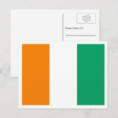 Ivoriaanse vlag, vlag van Ivoorkust Briefkaart (Voorkant / Achterkant)