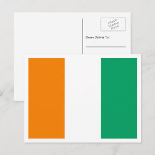 Ivoriaanse vlag, vlag van Ivoorkust Briefkaart