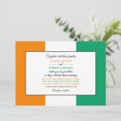 Ivoriaanse vlag, vlag van Ivoorkust bruiloft Kaart (Staand voorkant)