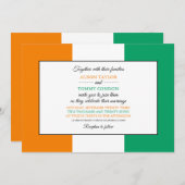 Ivoriaanse vlag, vlag van Ivoorkust bruiloft Kaart (Voorkant / Achterkant)