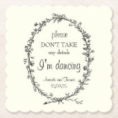 Ivorische Onderzetters Met Bank Wreath  (Voorkant)