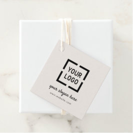 Ivory Aangepaste Logo-producten hangen labels op