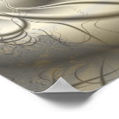 Ivory Abstracte kunst Poster (Hoek)