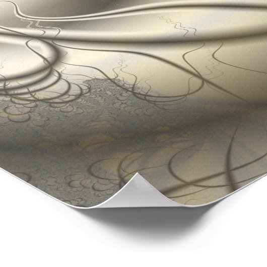 Ivory Abstracte kunst Poster (Hoek)