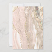 Ivory Agate Gold Glitter First Heilige Communie Kaart (Achterkant)