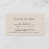 Ivory Agate Gold Glitter Luxury Magnetic Visitekaartje (Achterkant)