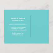 Ivory Always & Forever Wedding RSVP-Briefkaart Uitnodiging Briefkaart (Achterkant)