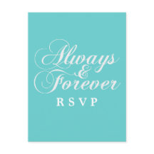 Ivory Always & Forever Wedding RSVP-Briefkaart