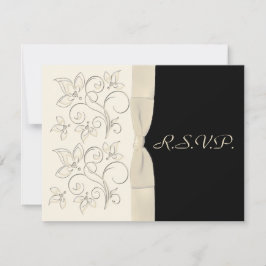Ivory and Black R.S.V.P. Kaartalternatief RSVP Kaartje