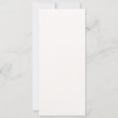 Ivory And Burgundy Wedding Menu Card Kaart (Achterkant)