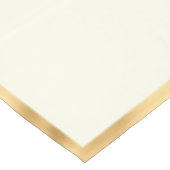 Ivory and Gold Crown Crest Personalized Tafelkleed (Gekanteld)