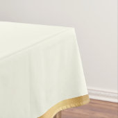 Ivory and Gold Crown Crest Personalized Tafelkleed (Voorbeeld)