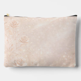 Ivory and rosegold accents florals AI art  Etui