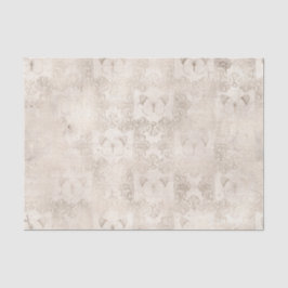 Ivory and White  Butterfly  Damask Tissuepapier