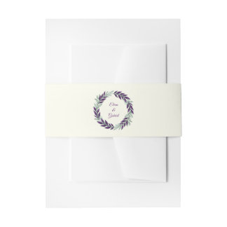 Ivory and Wreath / Boda Marfil y Corona Uitnodigingen Wikkel
