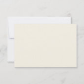 Ivory & Antique Gouden Bruiloft Reactie RSVP Kaartje (Achterkant)