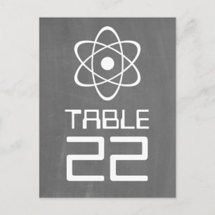 Ivory atoomalkbordlijstnummer Briefkaart