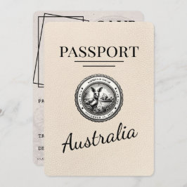 Ivory Australia Passport Bewaar de datum Save The Date