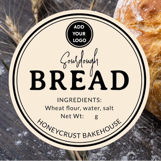 Ivory Bakery Sourdough Brood Label Sticker