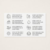 Ivory BB Glow Facial Care Kaart (Achterkant)