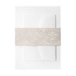 Ivory Belly Band Uitnodigingen Wikkel