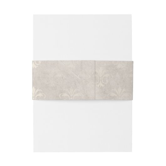 Ivory Belly Band Uitnodigingen Wikkel (Achterkant Voorbeeld)