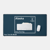 Ivory Beluga - Postage Alaska Bureaumat (Keyboard & Muis)