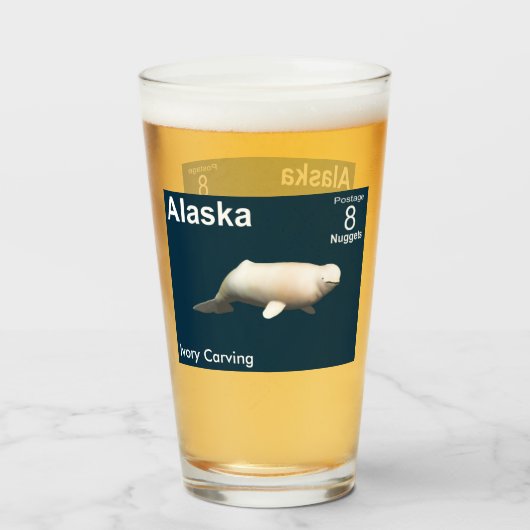 Ivory Beluga - Postage Alaska Glas (Voorkant gevuld)