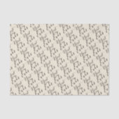 Ivory Best Day Ever Chic Zwar Script Calligrafie Tissuepapier (Voorkant)