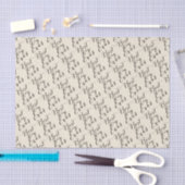 Ivory Best Day Ever Chic Zwar Script Calligrafie Tissuepapier (Craft)
