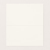 Ivory/Black, eenvoudig elegant vouwbaar Visitekaar Visitekaartje (Binnenkant ongevouwen)