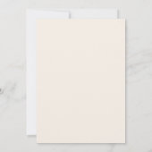 Ivory Black Stout Monogram Modern Chic Bruiloft Kaart (Achterkant)