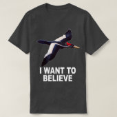 Ivory Bled Woodpecker, die ik wil geloven T-shirt (Design voorkant)