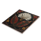 Ivory Bloom at Midnight Tegeltje (Zijkant)