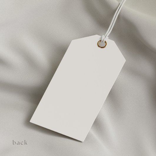 Ivory Bloom & Elegant Gold Script Bridal Shower Cadeaulabel