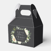 Ivory Bloom | Floral Lijst "Love is Sweet" Weddens Bedankdoosjes (Voorkant Zijde)