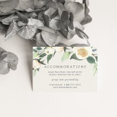 Ivory Bloom | Floral Wedding Hotel Accommodations Informatiekaartje
