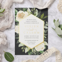 Ivory Bloom | Geometrische Floral Lijst Weddenscha