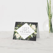 Ivory Bloom | Waterverf Floral Wedding Bedankkaart (Voorkant)