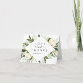 Ivory Bloom | Waterverf Floral Wedding Bedankkaart (Voorkant)